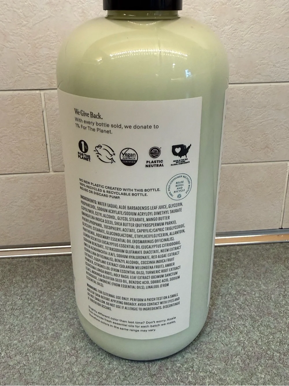 Koala Eco Hand & Body Lotion - Lemon Scented Eucalyptus & Rosemary Essential Oil